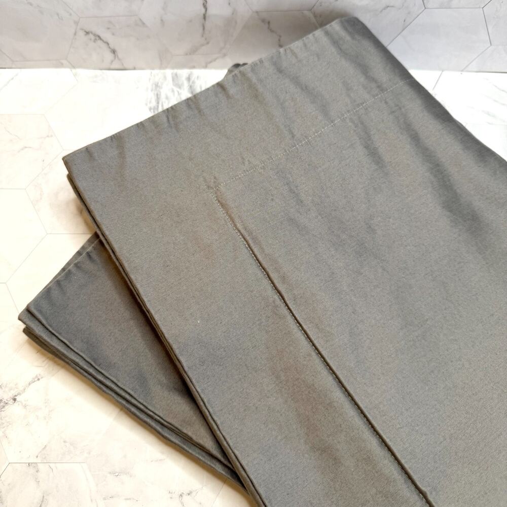 Set of 2 Pillow Shams Beautiful Home City 100% Egyptian Cotton Gray Luxury King